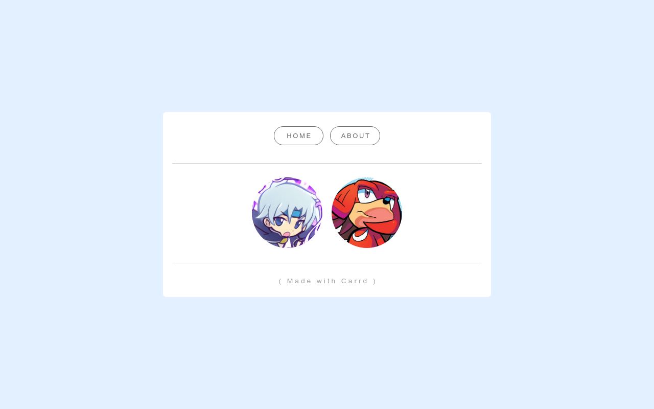 Carrd profile picture for @knuckles